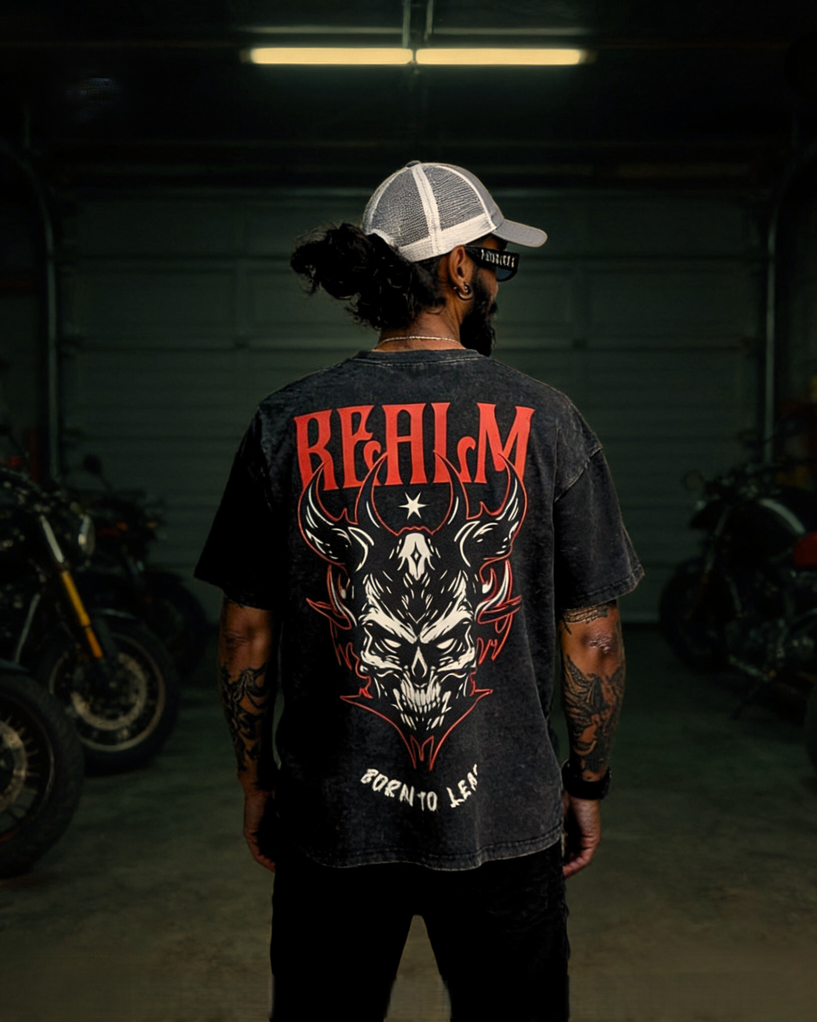 REALM premium quality back print t-shirt